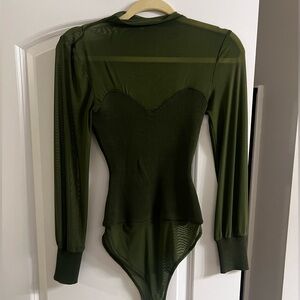 Revolve Army Green Bodysuit